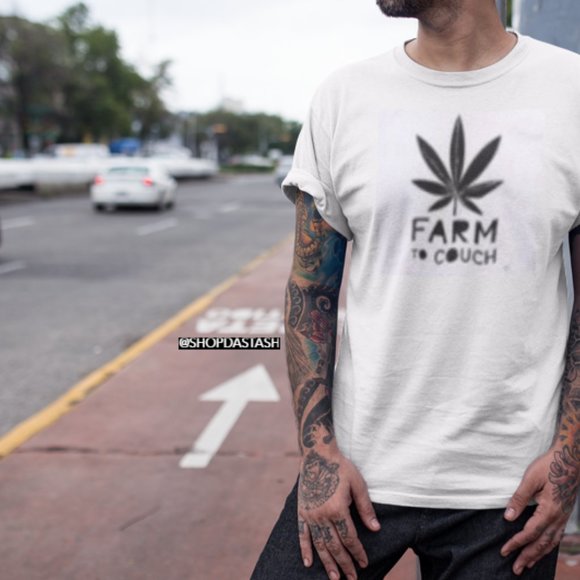DASTASH Other - FARM TO COUCH STONER POTLEAF TSHIRT